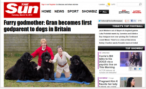 Dogparents Two friends have become quasi-legal godparents to animals