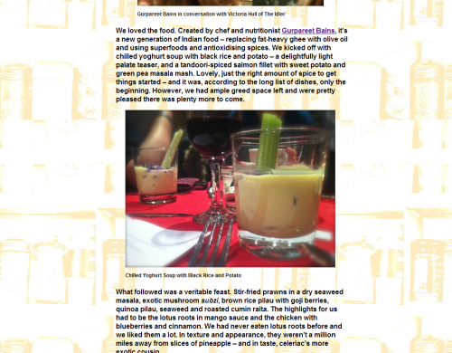 Gurpareet Bains, the Palamedes PR client, receives praise for his pioneering 'Indian Superfood' concept