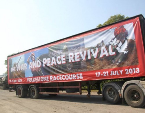 Neil Blower's charitable challenge at this year's War and Peace show took off