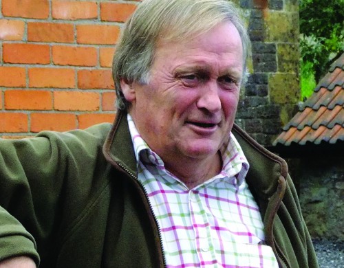 Sir David Wills, the founder of Tree to Table, outside his workshop at Coombe Lodge Estate, Blagdon, Bristol