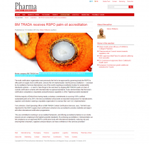 B2B PR coverage, BM Trada