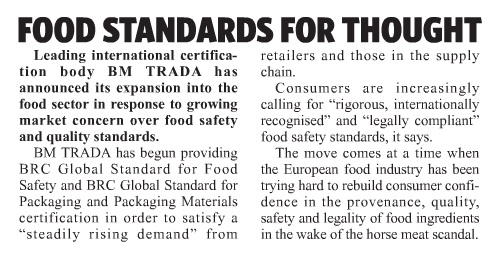 BM TRADA news story as featured in The Grocery Trader BM TRADA news story as featured in The Grocery Trader