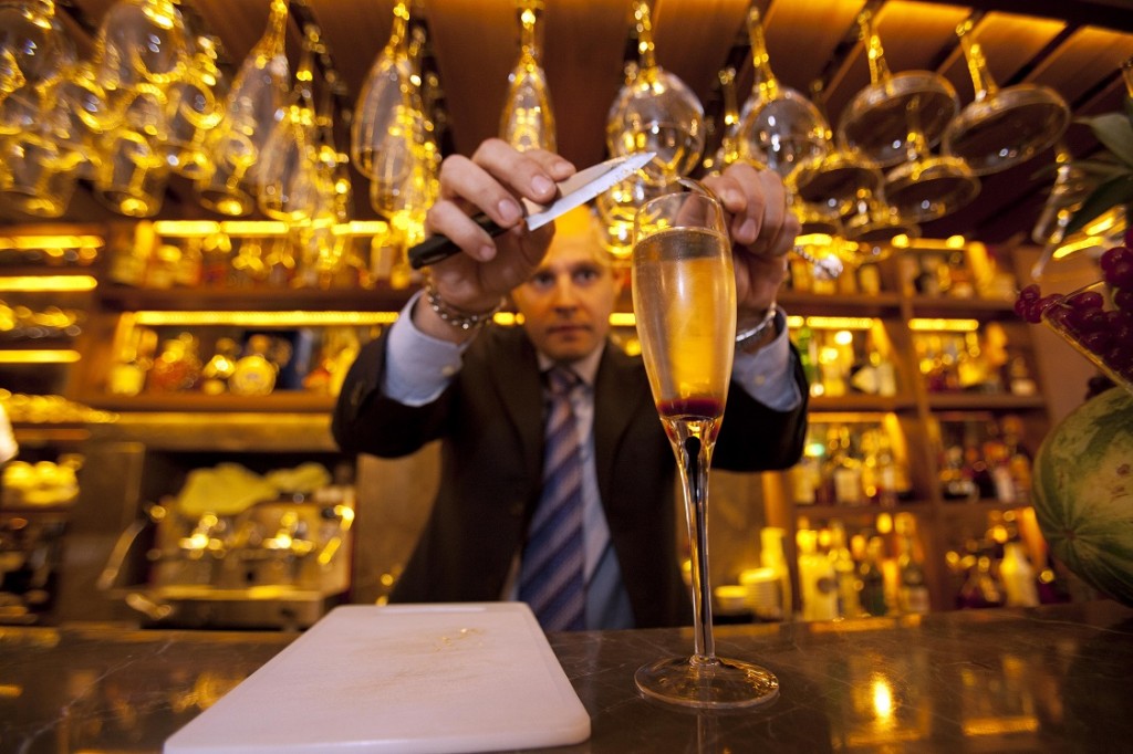 The 'Gigi', a new cocktail which retails for £8,888and is the worlds most expensive. It has been developed for the opening of 'Gigi's', a new Italian restaurant in Mayfair. It is made from Sugar, armagnac samalens 1888 and 1990 Cristal champagne.