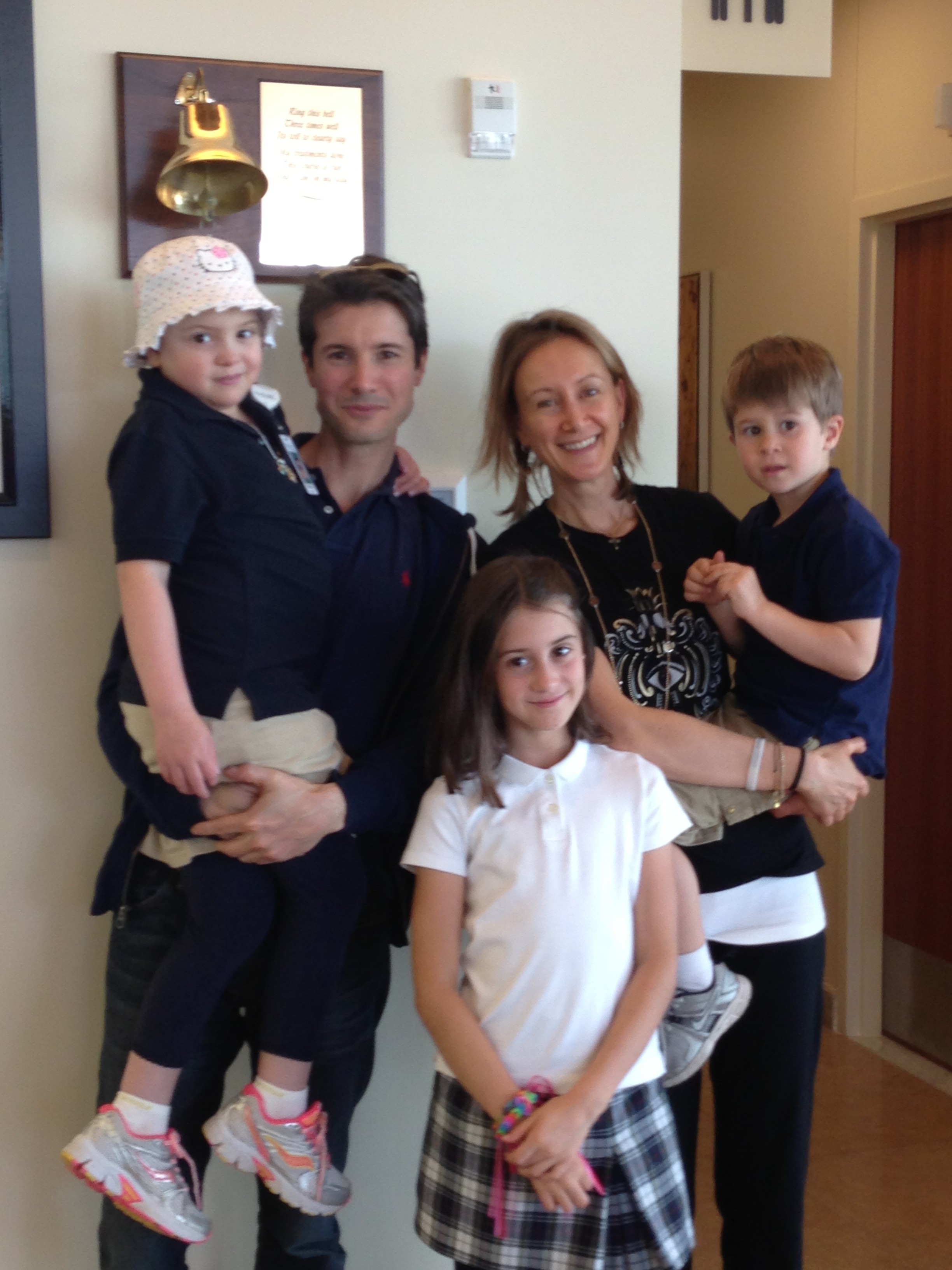 Millie with her family