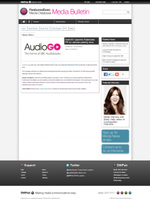 MediaBulletin Palamedes PR The Media Bulletin covers the story of Palamedes PR's appointment by AudioGO, formerly BBC Audiobooks