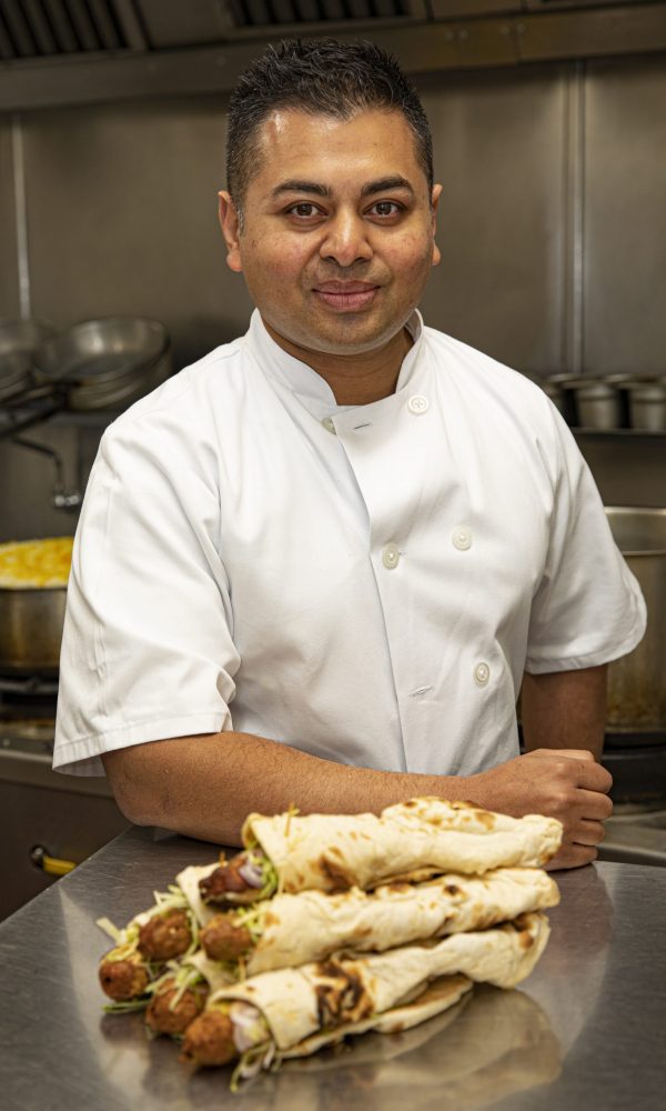 Asad Khan and The 'Number 11' Downing Street Wallpaper kebab.