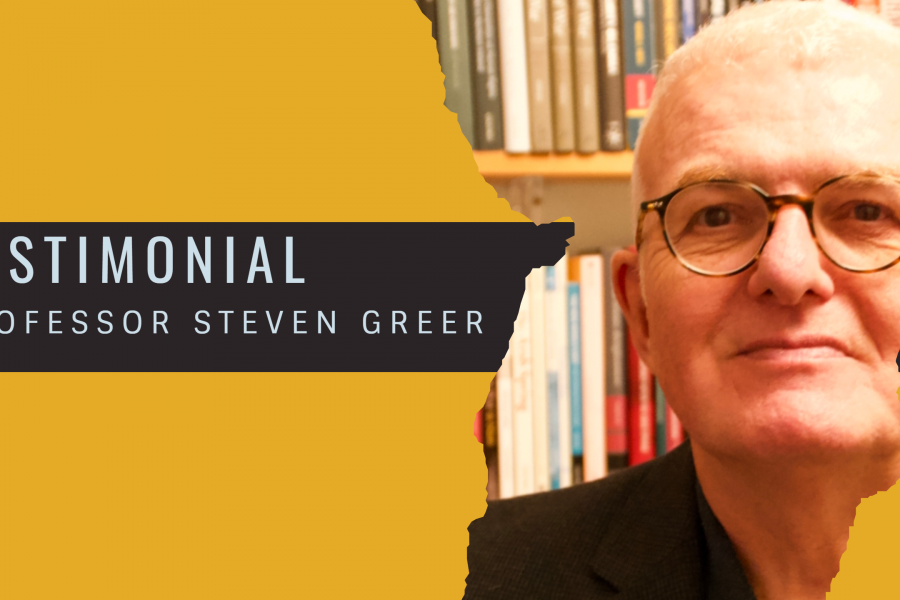 Professor Steven Greer provides Palamedes PR, the book marketing specialists, with a kind testimonial and review