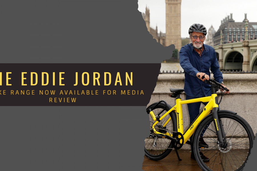 Ex Formula One boss Eddie Jordan launches his new range of electric 'Jordan' bikes in London. Copyright Palamedes PR/D&D Electric