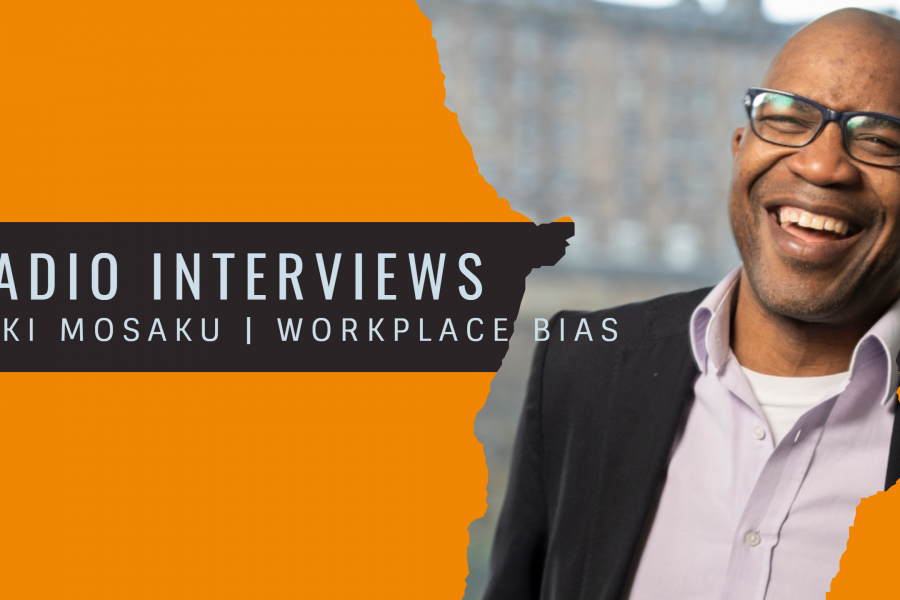 Buki Mosaku appears on radio to discuss workplace bias