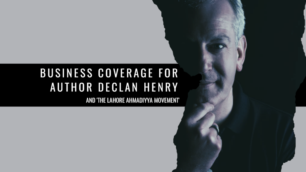 Author Declan Henry, a client of book PR agency Palamedes, features in the national business media.