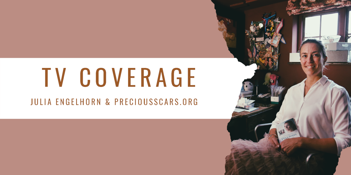 Author Julia Engelhorn is interviewed on TV about the launch of PreciousScars.org, a first-of-its-kind online hub for parents who have lost, or fear losing, children to violent crime.