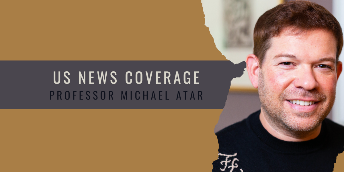 US news coverage for Professor Michael Atar, a client of consumer PR agency Palamedes.