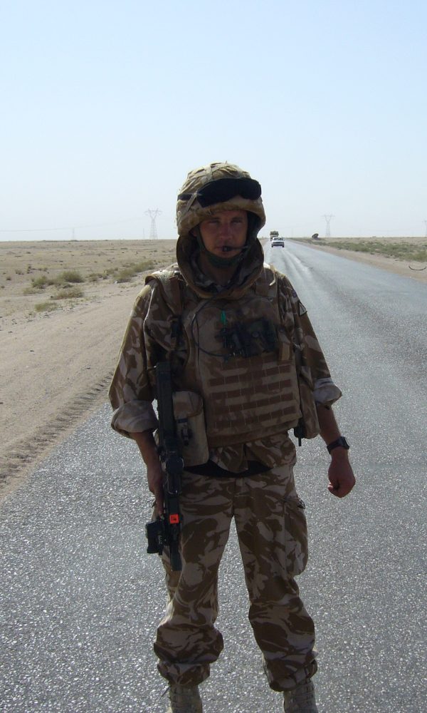 Author and retired Tank Commander Matthew Baldwin, a client of book PR agency Palamedes.