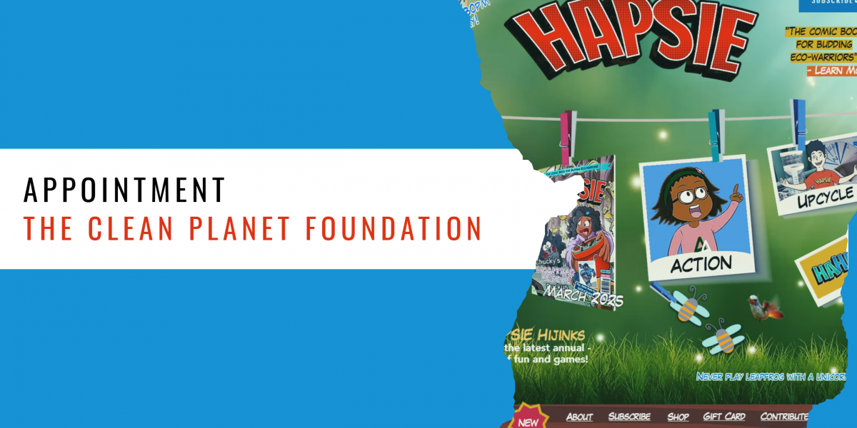 Palamedes PR is appointed by The Clean Planet Foundation for its HAPSIE series of books